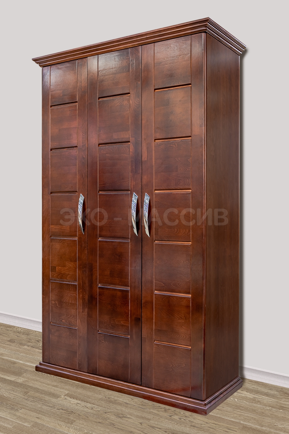 Изображение «Шкаф Альба 3-х ств. из массива сосны»