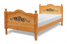 Кровать Бильбао из массива дуба