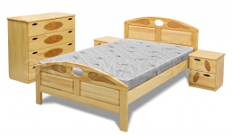 Кровать Алези из массива дуба