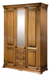 Шкаф 3-дверный Хьюстон из массива сосны