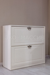 Изображение «Обувница Диана из массива сосны (белая эмаль)»