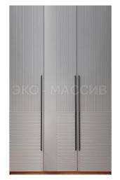 Шкаф Флорина 3-х ств., фасады МДФ в эмали из массива дуба