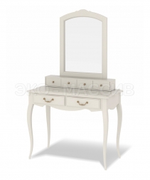Дамский столик Прованс с надстройкой и зеркалом из массива сосны