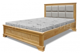 Кровать Фернанда с мягкой вставкой из массива дуба