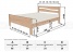 Кровать Киото-1 из массива сосны