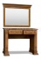 Письменный стол Хьюстон 2 ящика с зеркалом из массива сосны