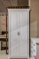 Шкаф 2-дверный Хьюстон-1 из массива сосны (белая эмаль)