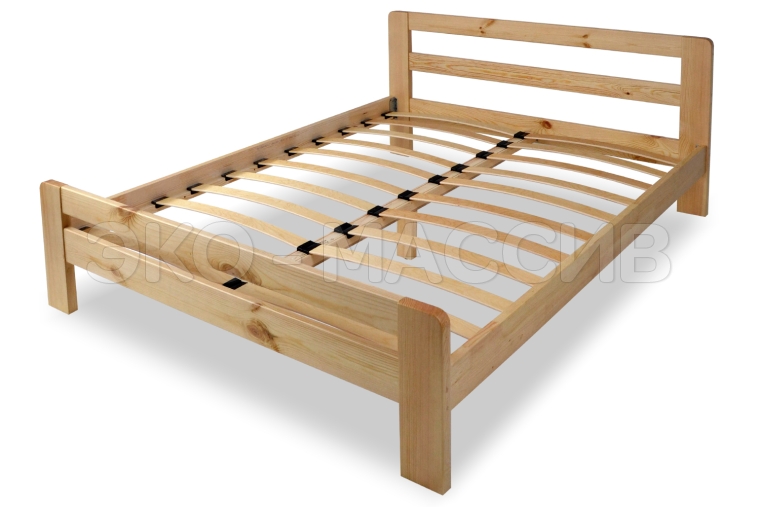 Кровать Делано №3 из массива дуба