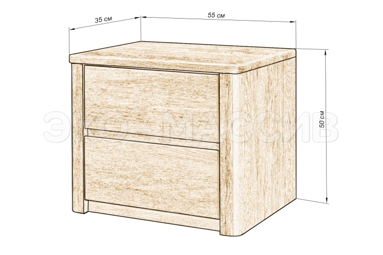 Тумба Ареццо из массива березы