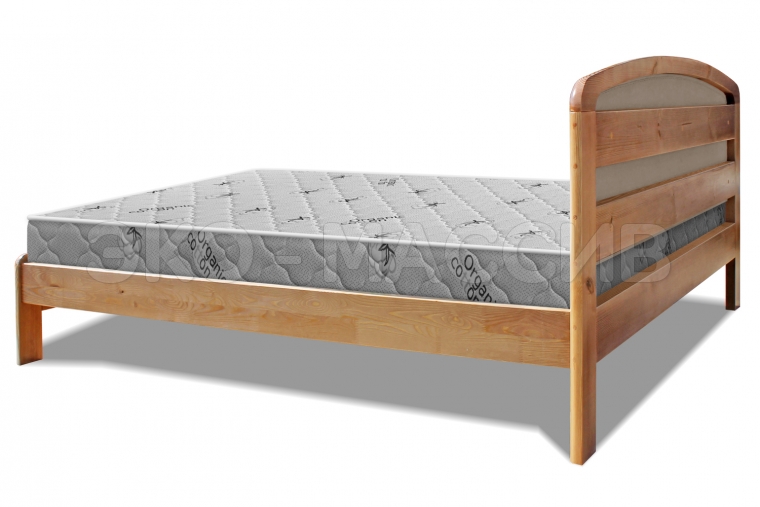 Кровать Альба Lux Мягкая из массива бука
