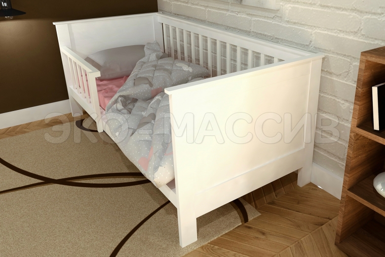 Кровать детская Мелони из массива дуба