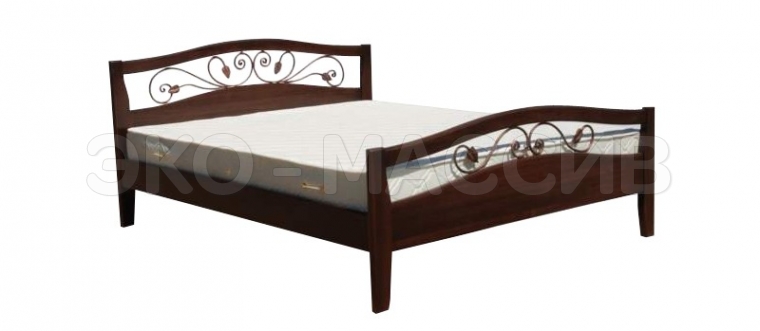 Кровать Авеста (ковка) из массива сосны