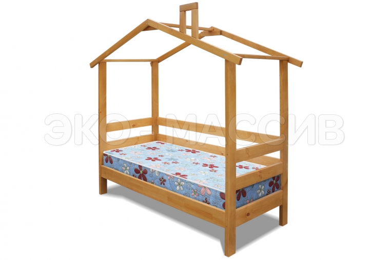 Кровать детская Соник из массива сосны