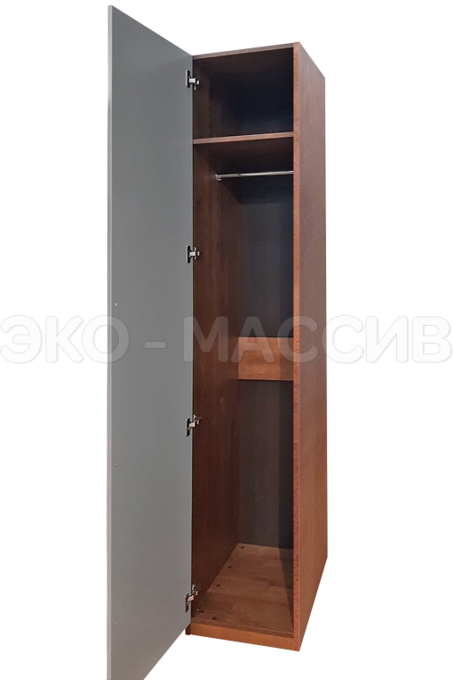 Шкаф Флорина 1 ств., фасады МДФ в эмали из массива сосны