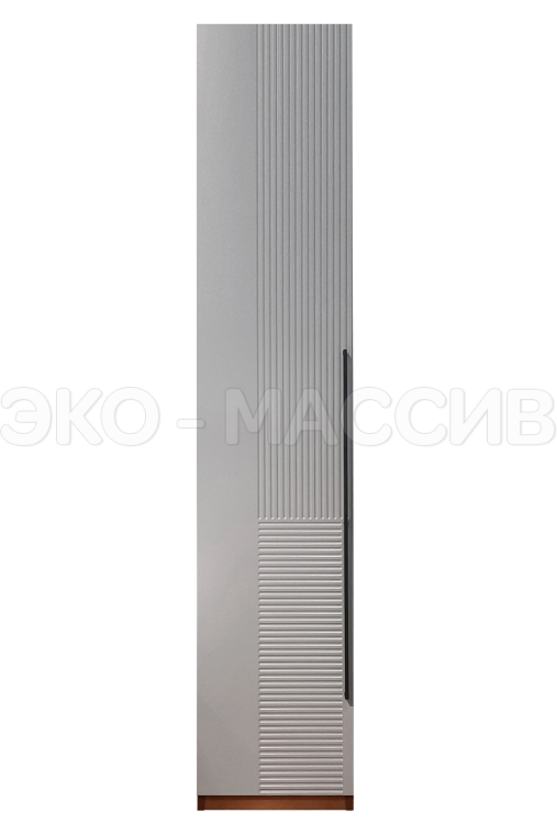 Шкаф Флорина 1 ств., фасады МДФ в эмали из массива дуба