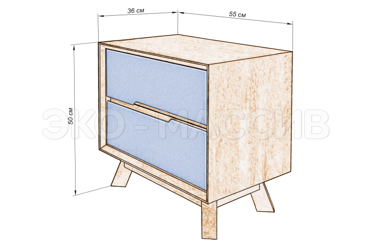 Тумба Финистер из массива бука