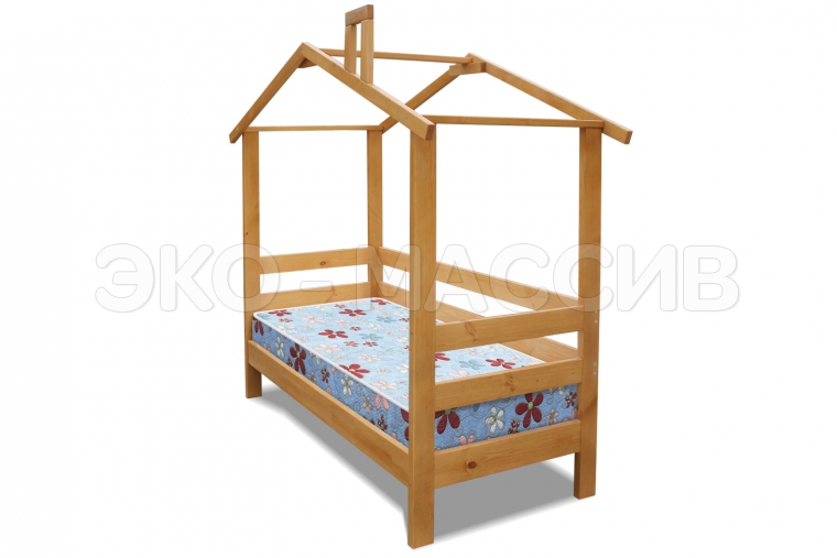 Кровать детская Соник из массива дуба