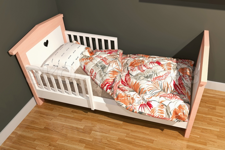 Кровать детская Марли из массива березы