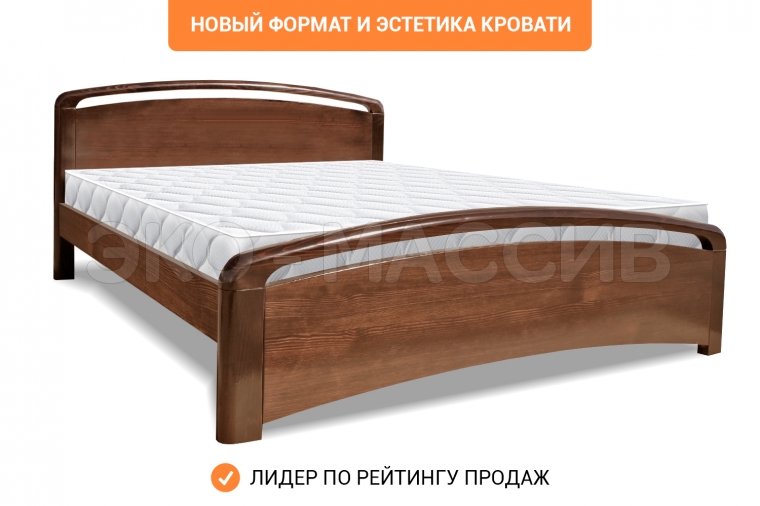 Кровать Альба Lux из массива сосны