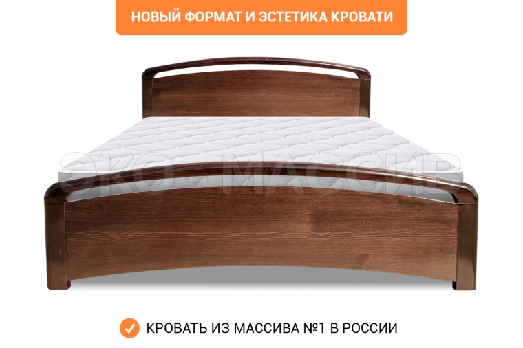 Кровать Альба Lux из массива сосны