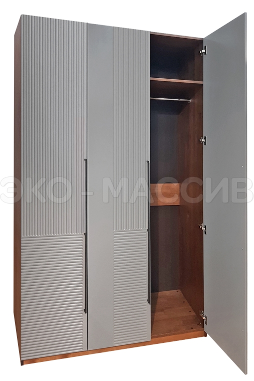 Шкаф Флорина 3-х ств., фасады МДФ в эмали из массива березы